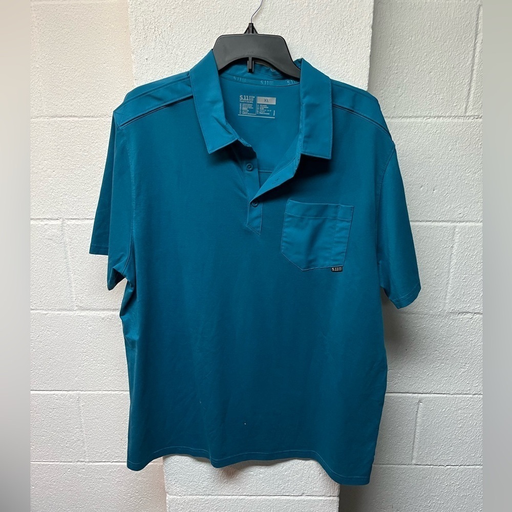 5.11 Tactical Men's Teal Polo Shirt